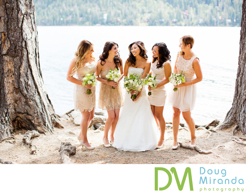 Donner Lake Bridal Party Wedding Photography