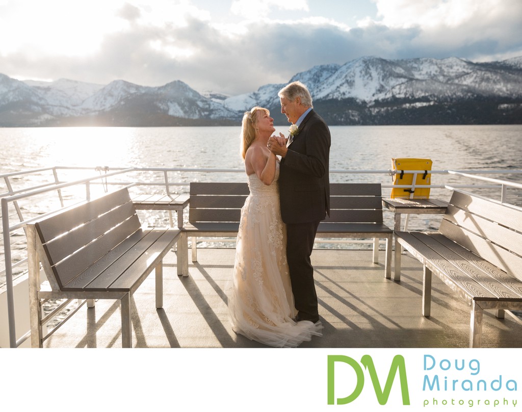 Tahoe Paradise Boat Wedding Photographer