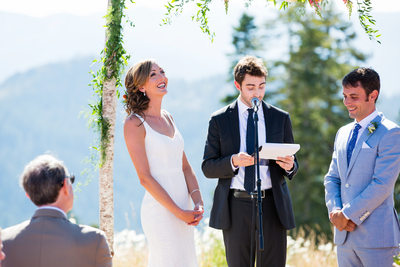 Zephyr Lodge Northstar wedding ceremony photos
