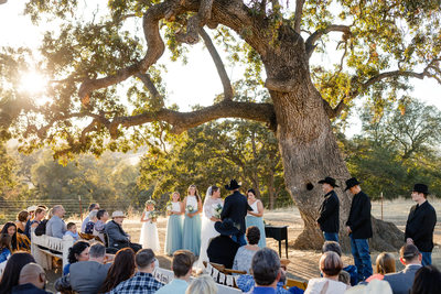 Yolo Land and Cattle Company wedding ceremony photos