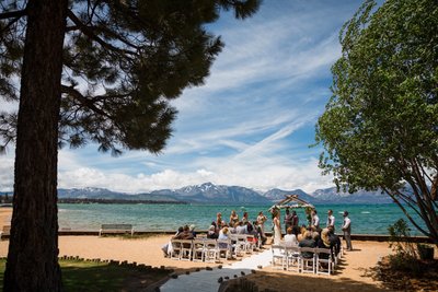 Lakeside Beach Tahoe Wedding Photography