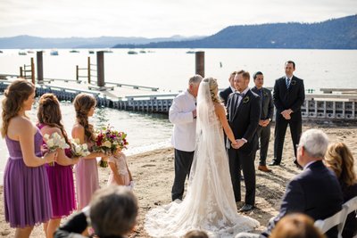 Hyatt Regency Lake Tahoe Wedding Ceremony Photos