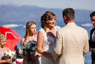 Gar Woods Grill and Pier Wedding Ceremony Photograph