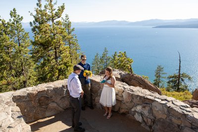 North Lake Tahoe Elopement Ceremony Photos