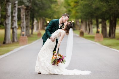 Memphis Wedding Photographer Orion Hill Dip kiss