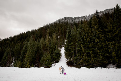 Elk Mountain Ranch Winter Wedding