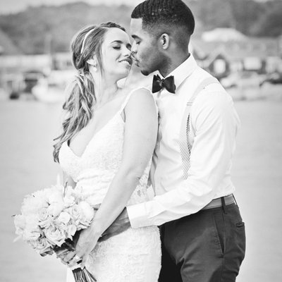 mixed race wedding photography in Kennebunkport, Maine