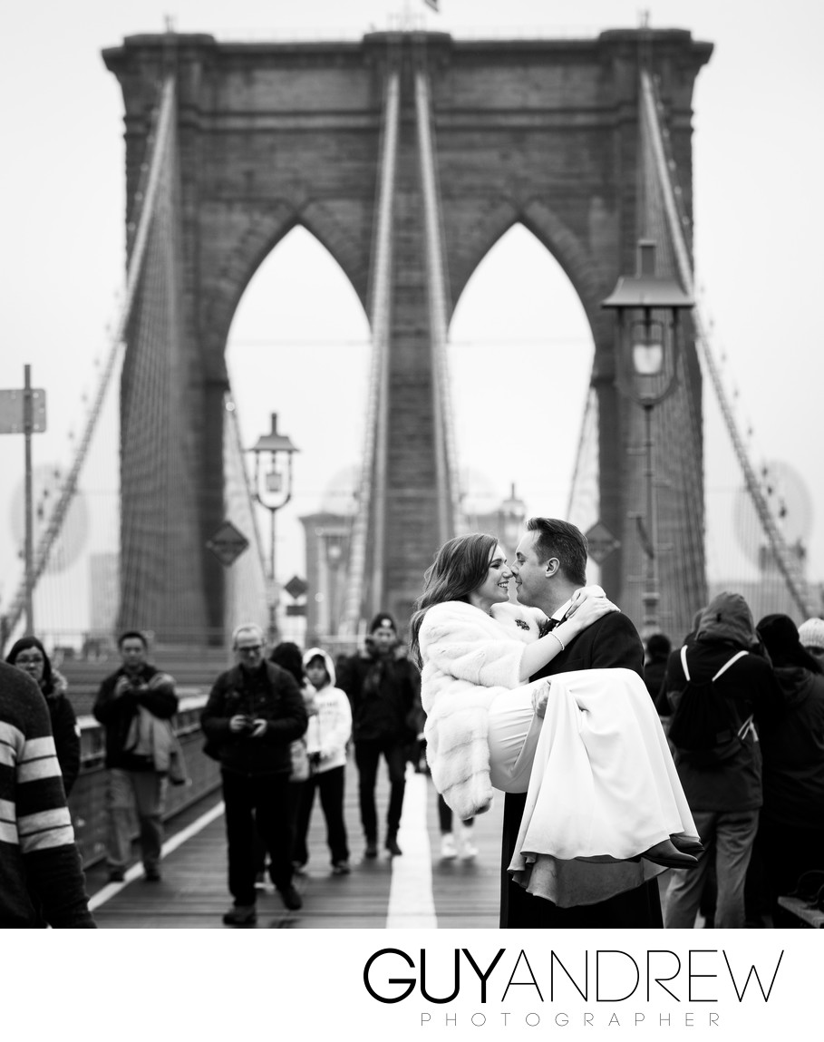 brooklyn bridge wedding pics