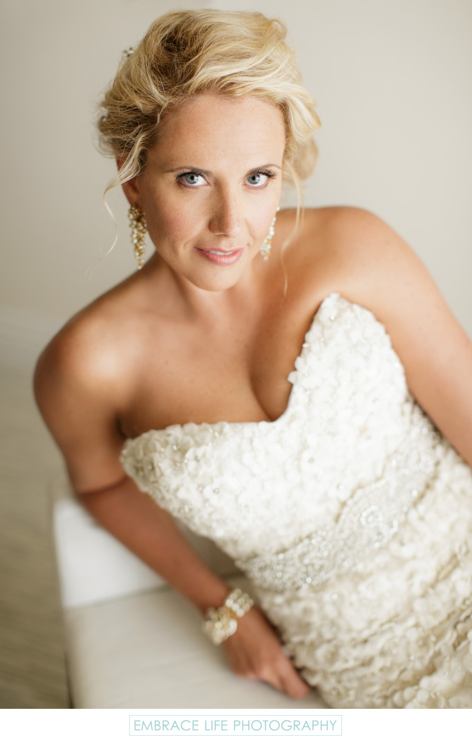 Portrait Of A Blonde Bride At The London West Hollywood Los Angeles Wedding Photography 7314