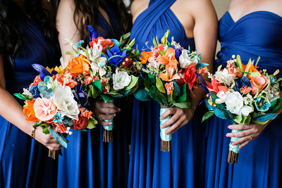 diy bridesmaids paper flowers