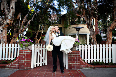 bride groom Victorian Santa Monica