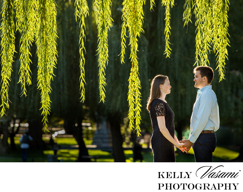 Weeping Willow Branches | Engagement Session