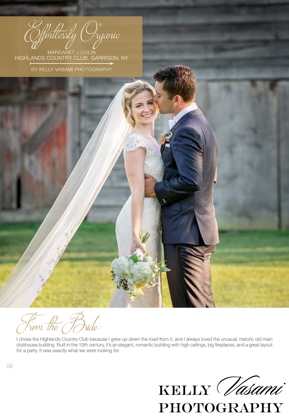 magazine published wedding highlands country club