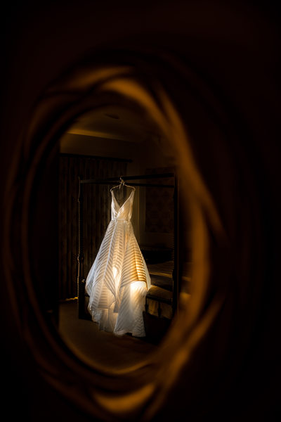 Wedding Photograph Gown Detail, Terranea Resort, California