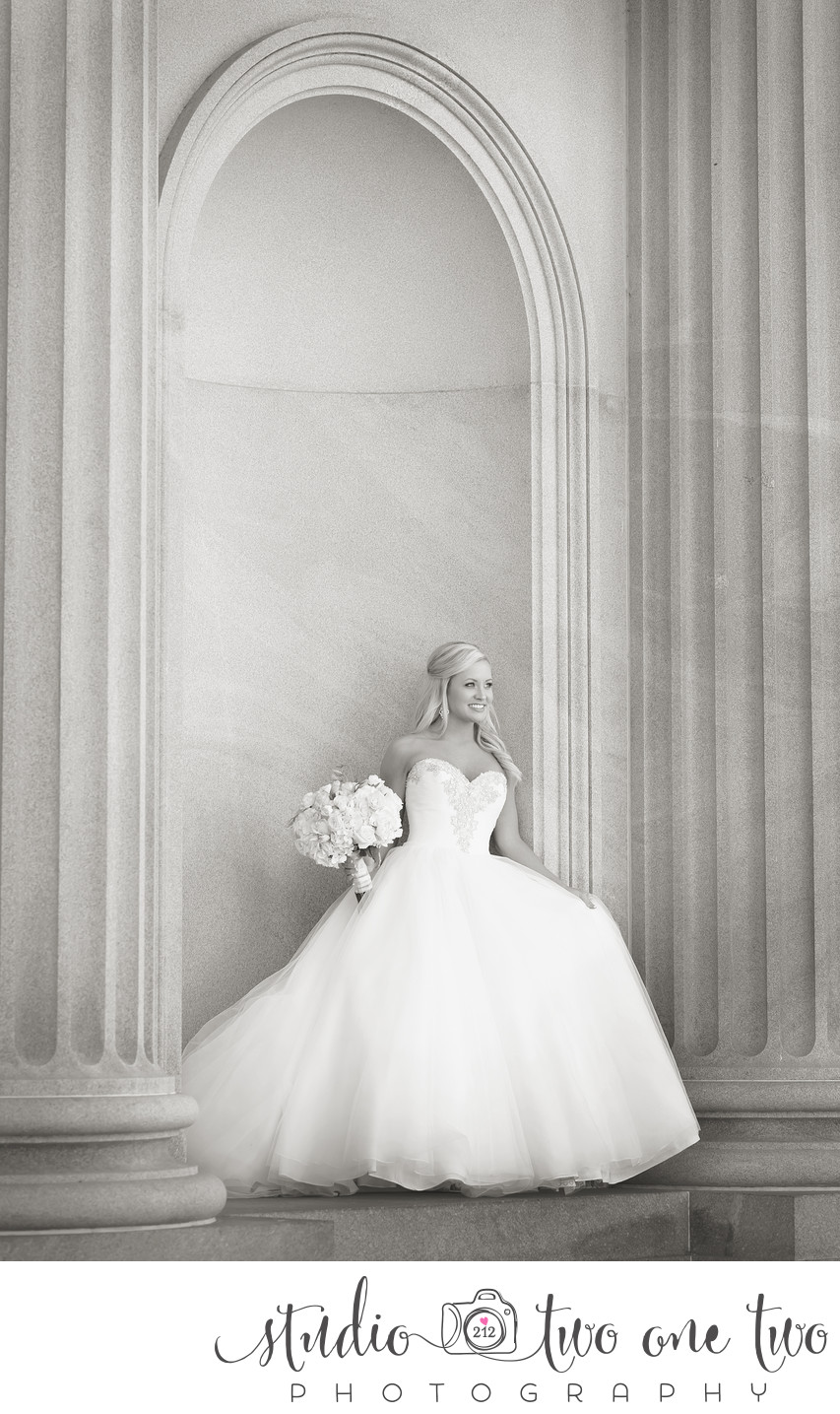 SC Statehouse Bridal Portrait