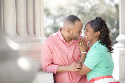 Engagement photos at Statehouse in Columbia, SC