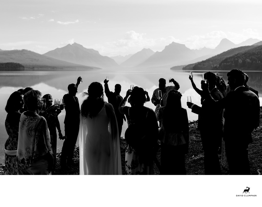 Wedding on Lake McDonald in Glacier National Park