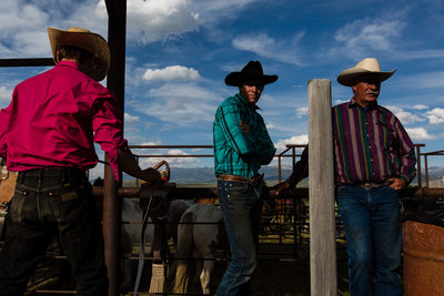 Cowboys at the Wilsall Rodeo in Montana