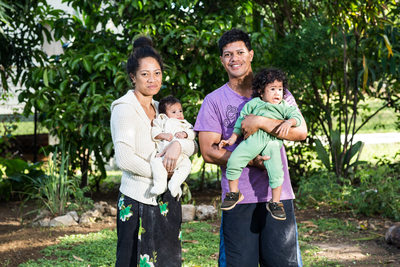 Tauataina Family Portrait: Havili, Siunipa, Malakai, Moana