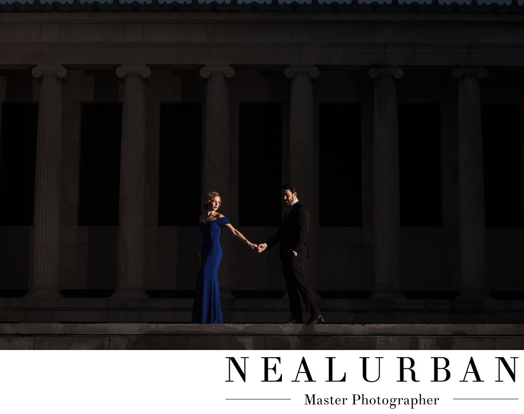 Engagement Session at Albright Knox Art Gallery