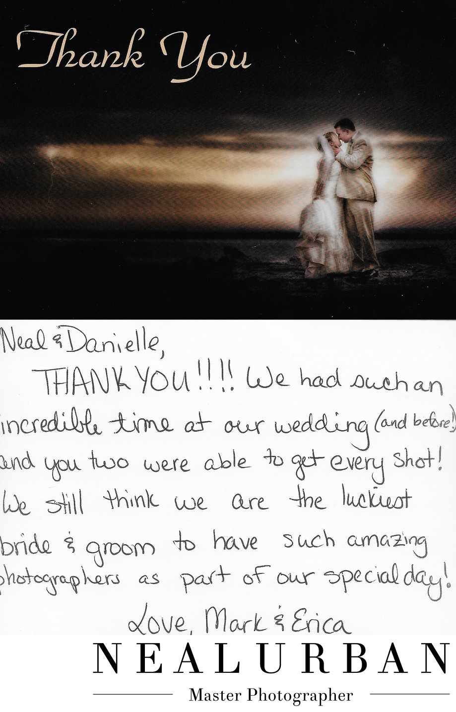 buffalo wedding photographer review and thank you card pearl street