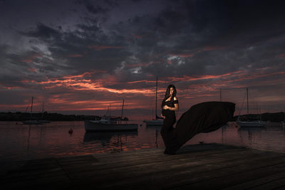 Maternity Session at Youngstown Yacht Club