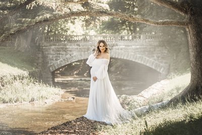 Forest Lawn Cemetery Maternity Session