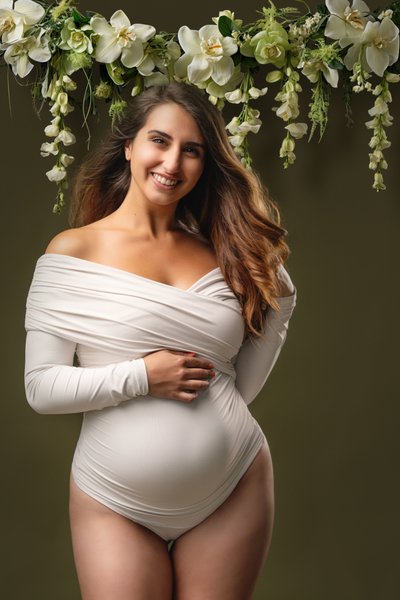 Floral Maternity Photo