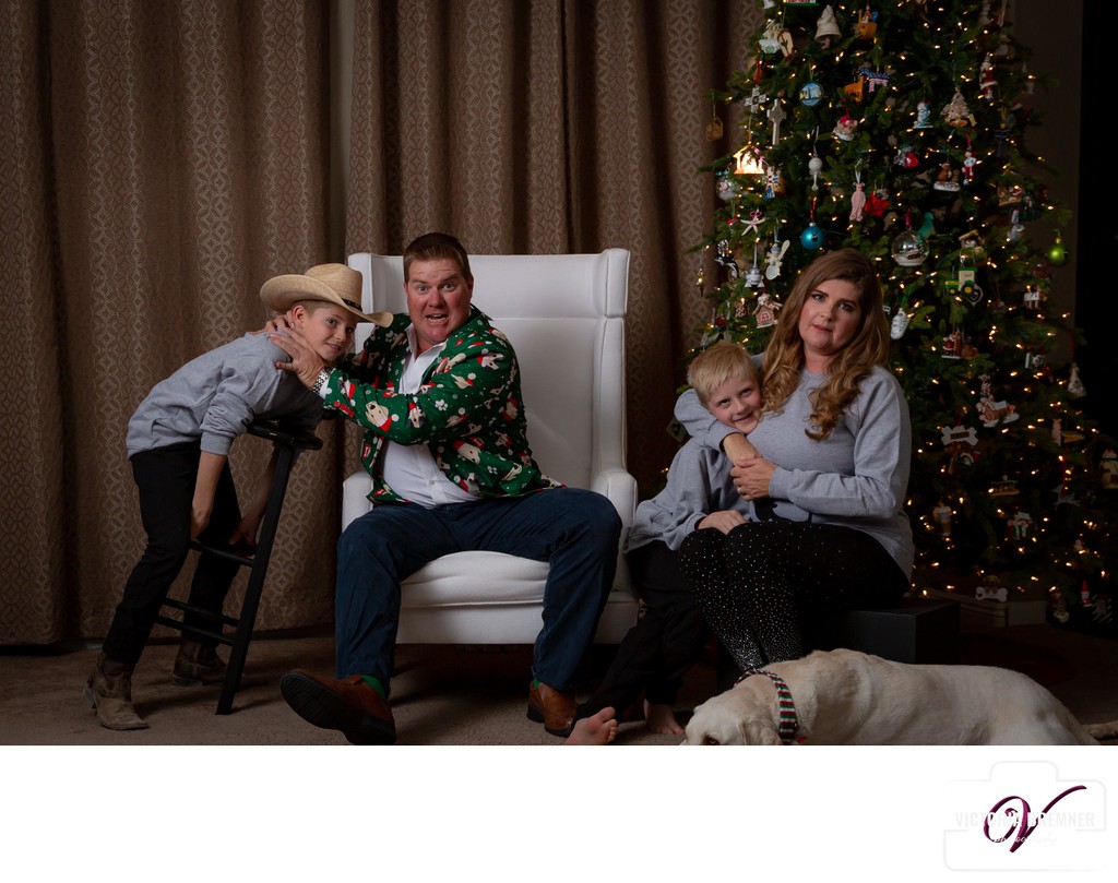 The true meaning of Christmas funny family photos Las Vegas