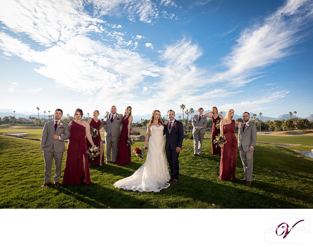 Wedding Party Portraits Canyon Gate Country Club