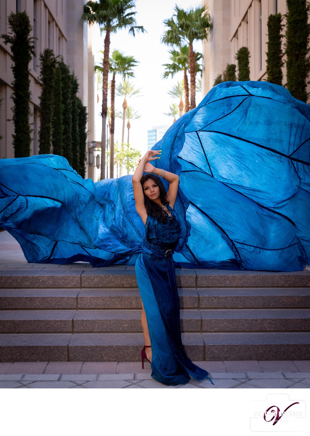Las Vegas Parachute Dress Photography Photo Session 