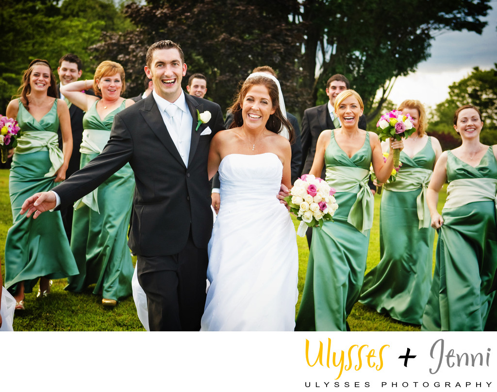 Fun Bridal Party Photographers in the Hudson Valley