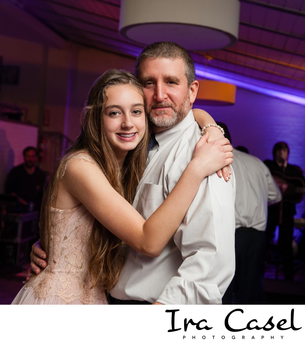 Father-Daughter Bat Mitzvah Dance at the Stone House