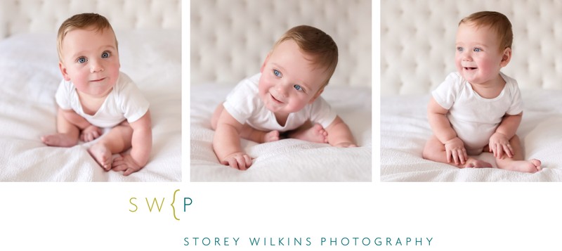 Toronto Baby Portrait Photography White on White
