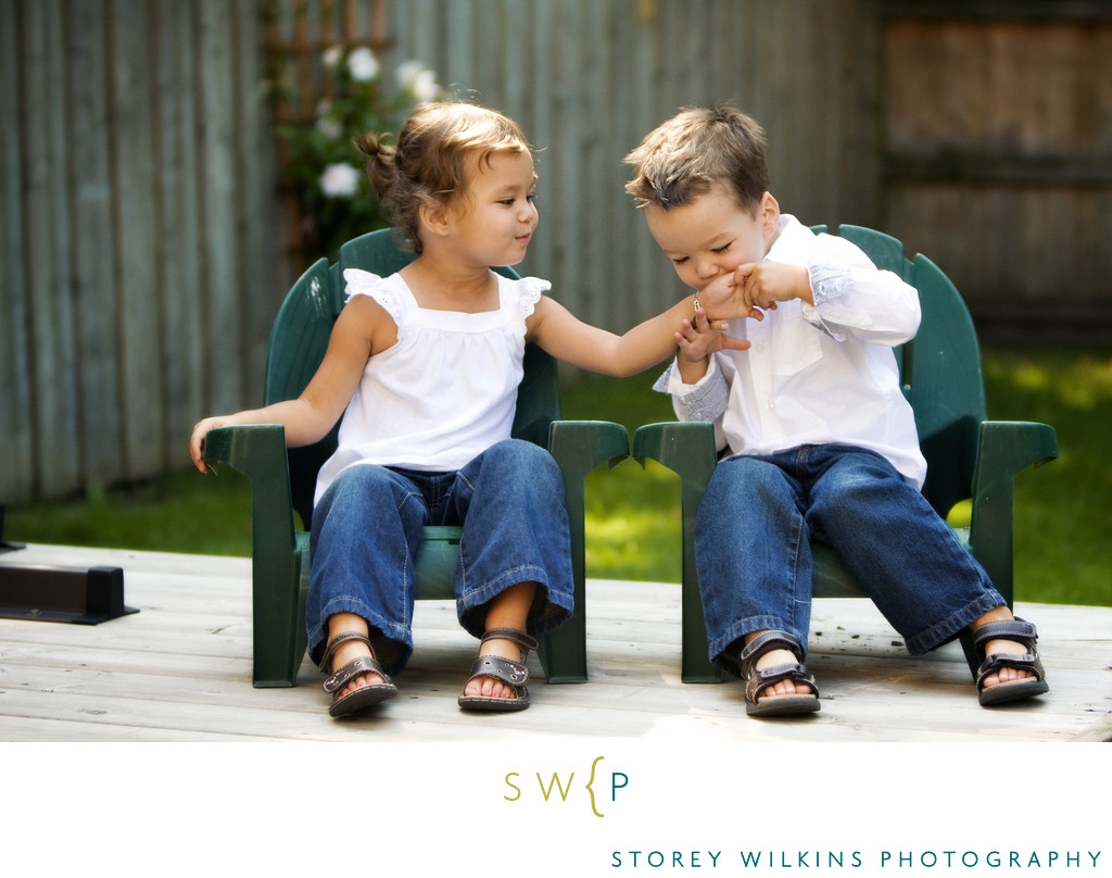 Artfully Posed Kids Photography Combines Play & Posing