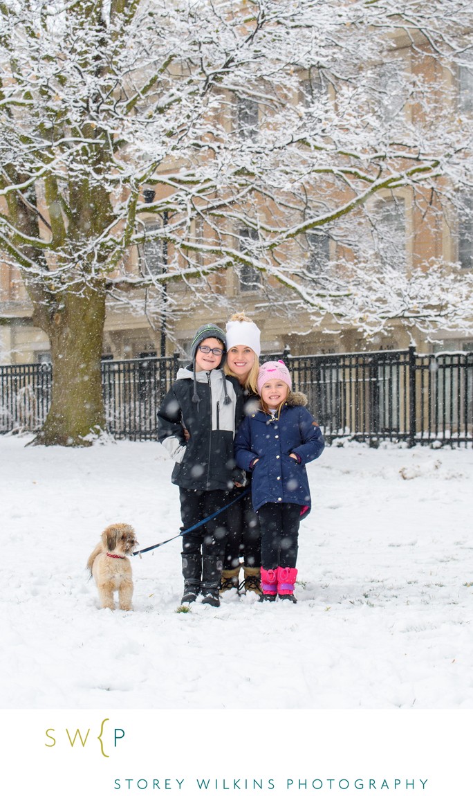 Christmas Family Photo Outside Christmas Family Photo Outside