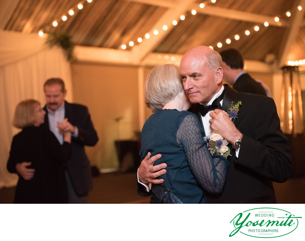 Father Of The Bride Dances With Mother Of The Bride Tenaya Lodge