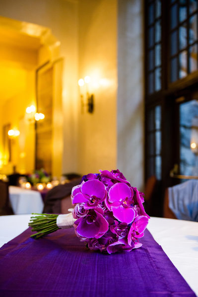 Purple Orchids Wedding Bouquet Majestic Yosemite Hotel
