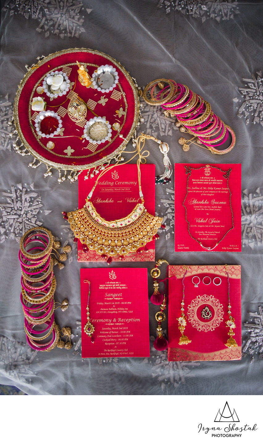 Indian bride wedding details 