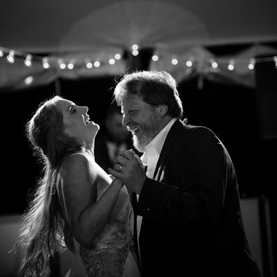 Father and daughter dance at Fernbrook Farms