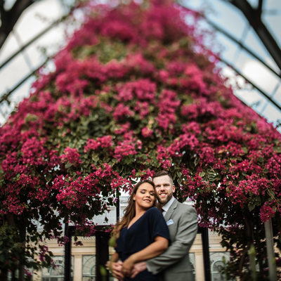 Fall Engagement Photography  at Longwood Gardens