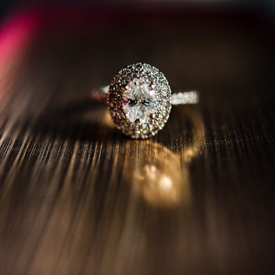 Engagement ring at Oheka Castle