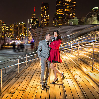 Navy Pier Chicago Engagement Wedding Session