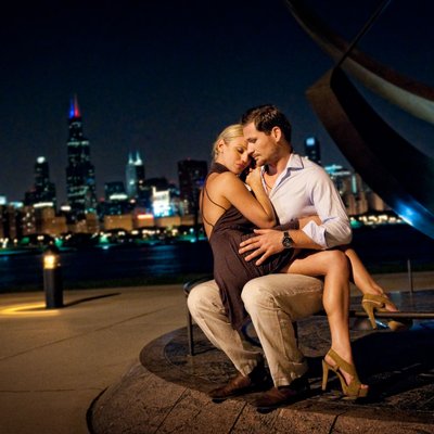 Chicago Planetarium Engagement Wedding Photography