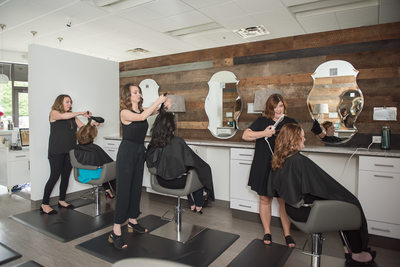 Stylists at Franklin, TN hair salon - business branding