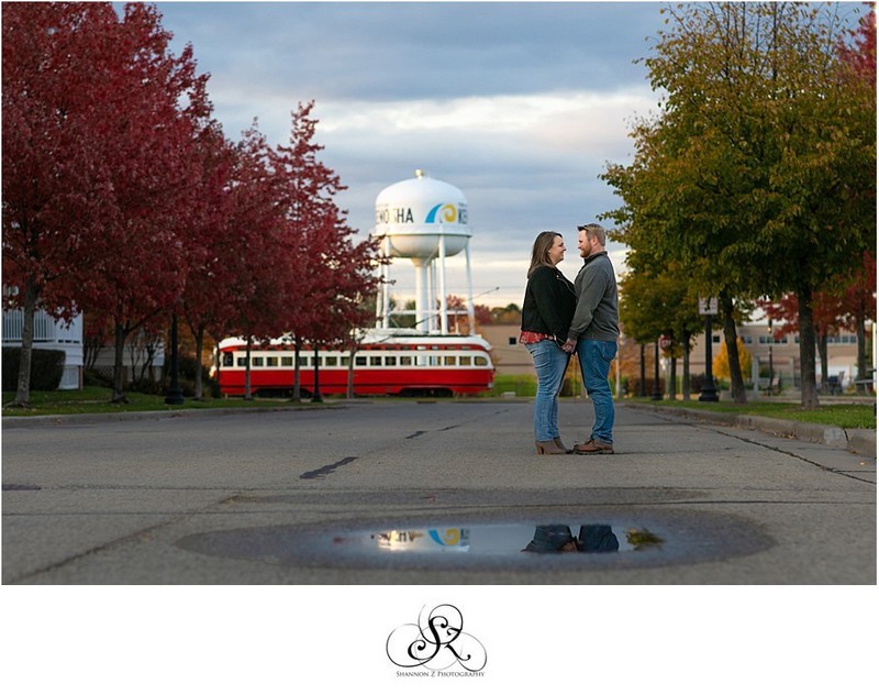 Street Cars and Water Towers: Engagement Photos