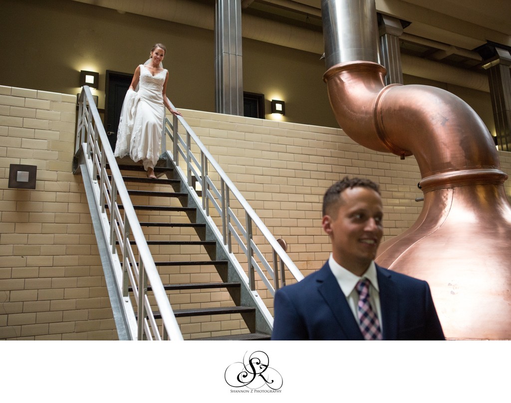 Historic Pabst Brewery Wedding: First Look