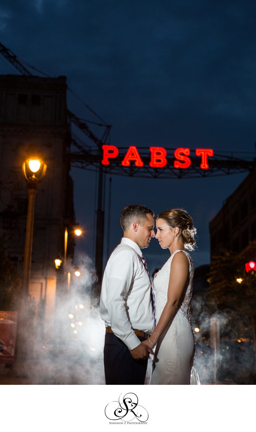 Pabst Sign:Historic Pabst Brewery Wedding