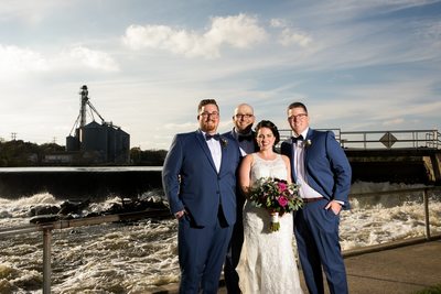 Bride and Groomsmen: Burlington Wedding