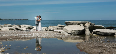 Lake Michigan Reflections: Wedding Day